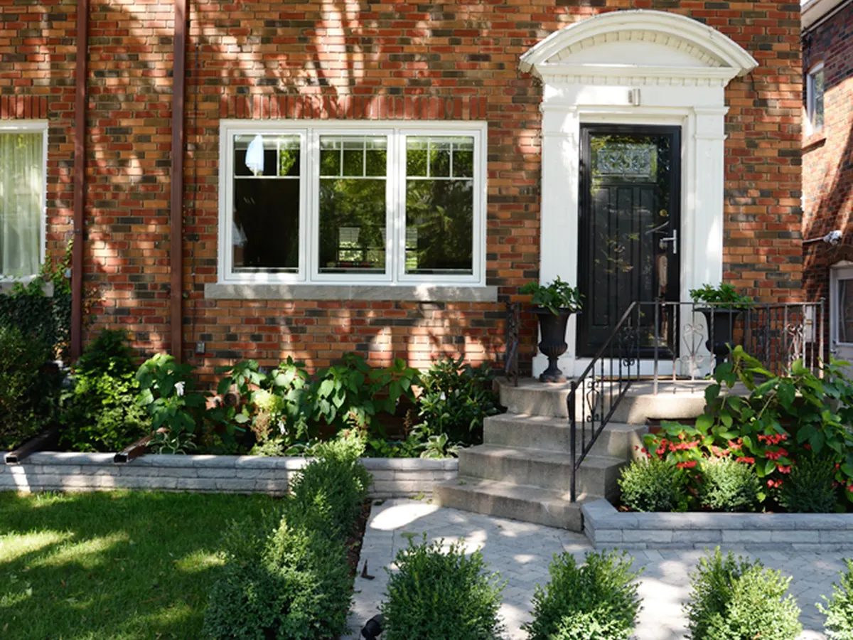 Front entry & walkway